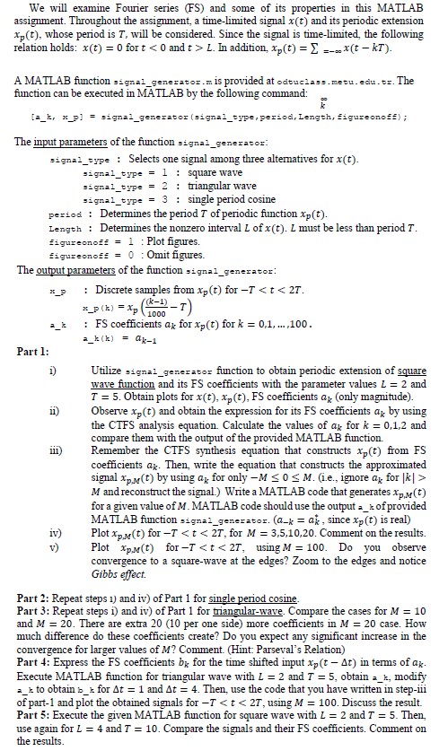 Solved Signal Generator Function Function A X P Chegg