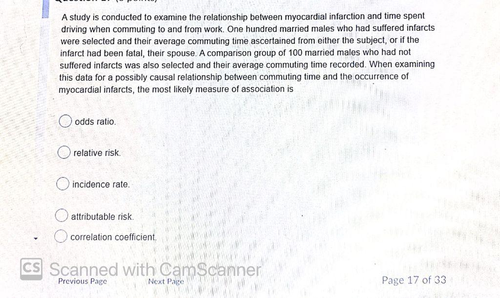 Solved A study is conducted to examine the relationship | Chegg.com