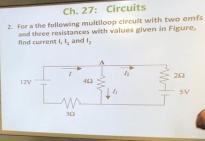 Solved Ch. 27: Circuits 2. For a the following multiloop | Chegg.com