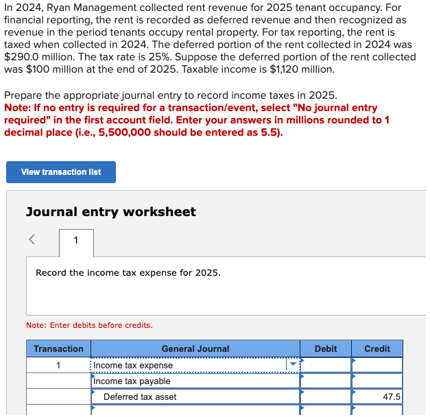 Solved In 2024, Ryan Management collected rent revenue for