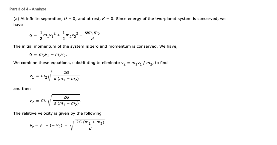 Solved Two hypothetical planets of masses m1 and m2 and | Chegg.com