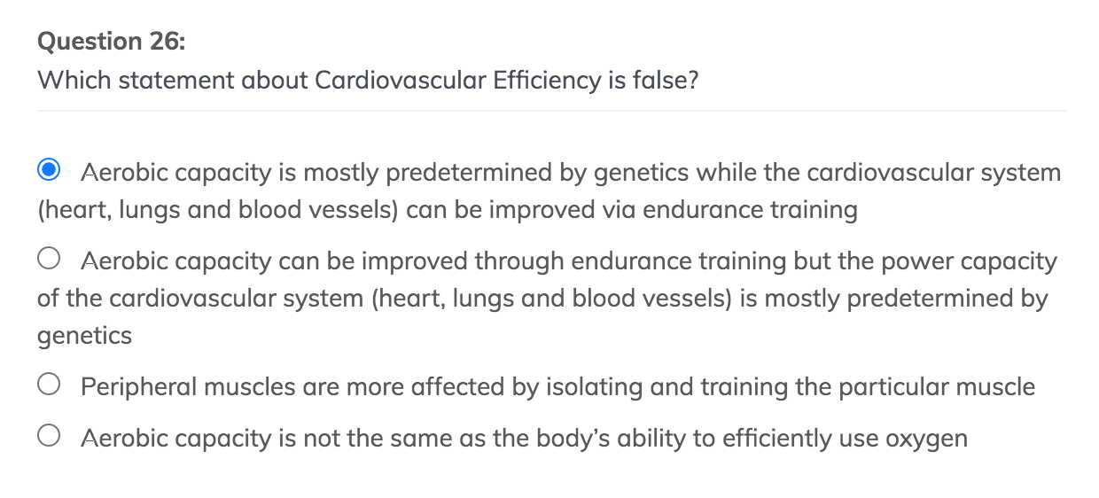 Cardiovascular discount system training