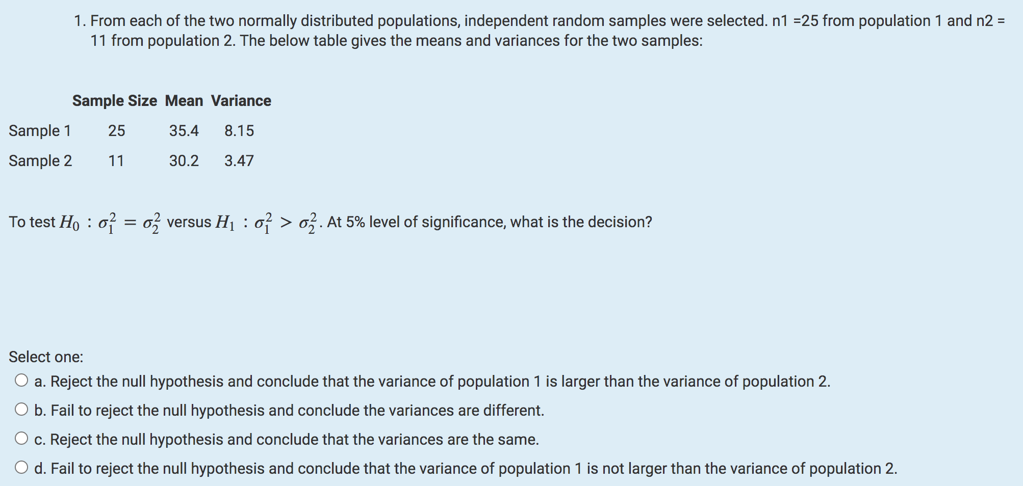 Solved 1. From each of the two normally distributed | Chegg.com | Chegg.com