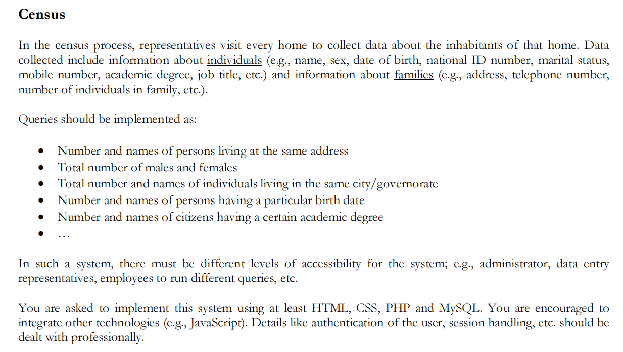 Solved Census In the census process, representatives visit | Chegg.com