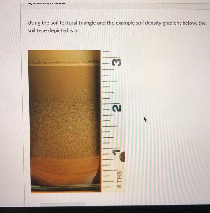 Solved Using The Soil Textural Triangle And The Example Soil | Chegg.com