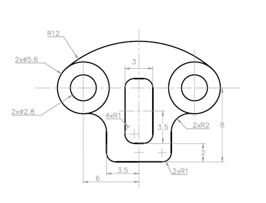 simple mechanical engineering drawing