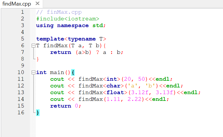 Solved 2. In Lecture - Week 10, we have findMax.cpp with a | Chegg.com