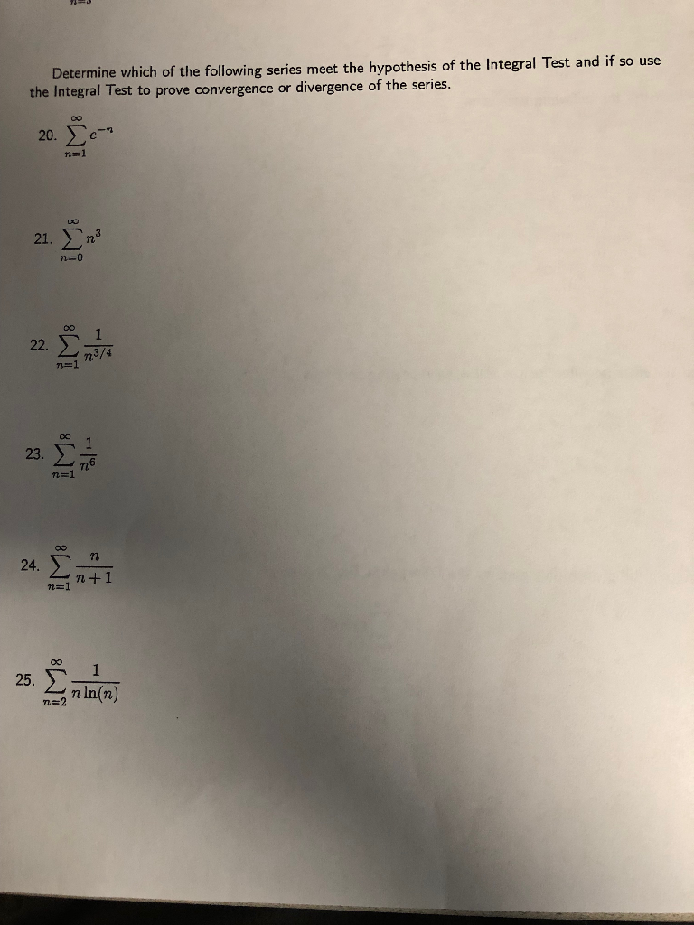 Solved Determine Which Of The Following Series Meet The Chegg Solved Determine Which Of The Following Series Meet The Chegg