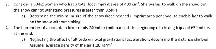 Solved Consider a 70-kg woman who has a total foot imprint | Chegg.com