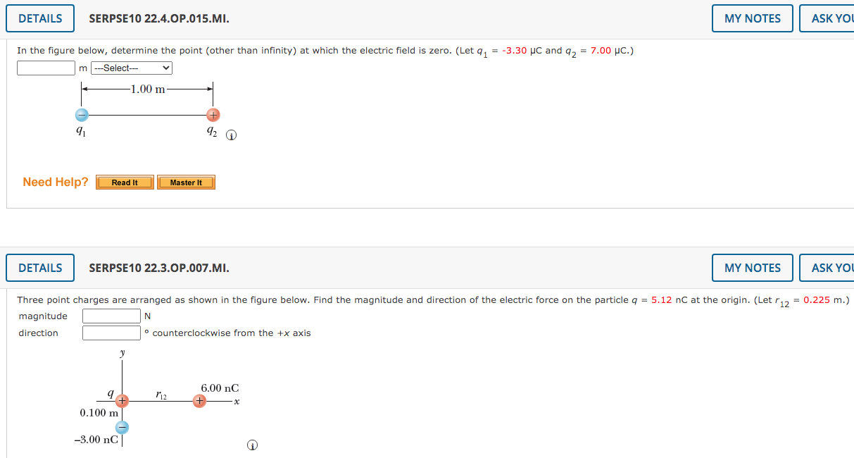 Solved DETAILS SERPSE10 22.4.OP.015.MI. MY NOTES ASK YOU In | Chegg.com