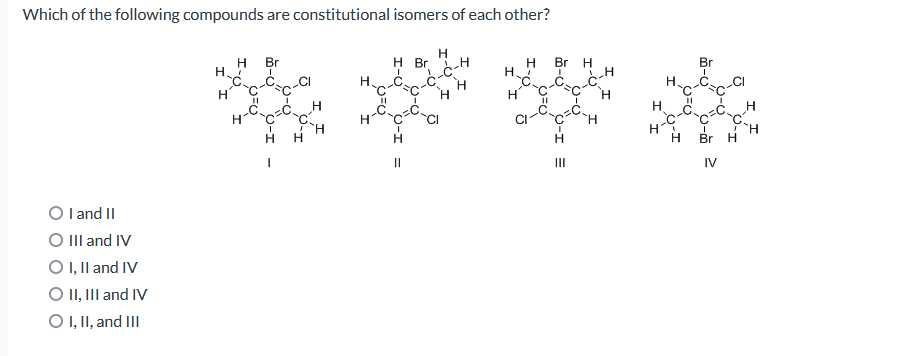 Solved Which of the following compounds are constitutional | Chegg.com