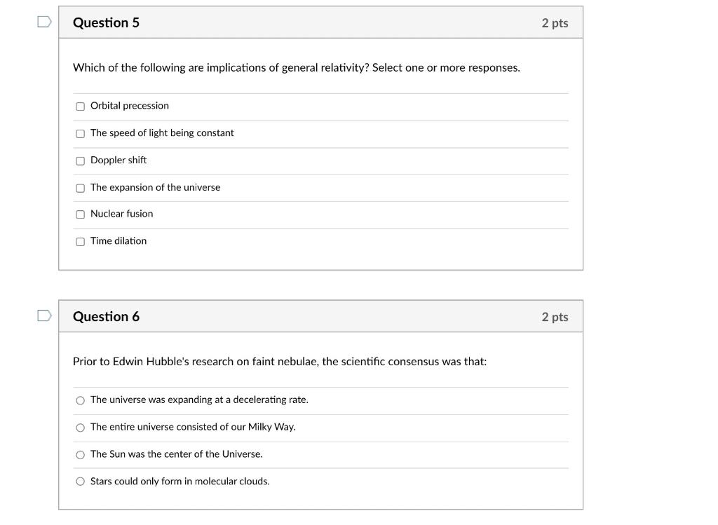 Solved U Question 5 2 pts Which of the following are | Chegg.com