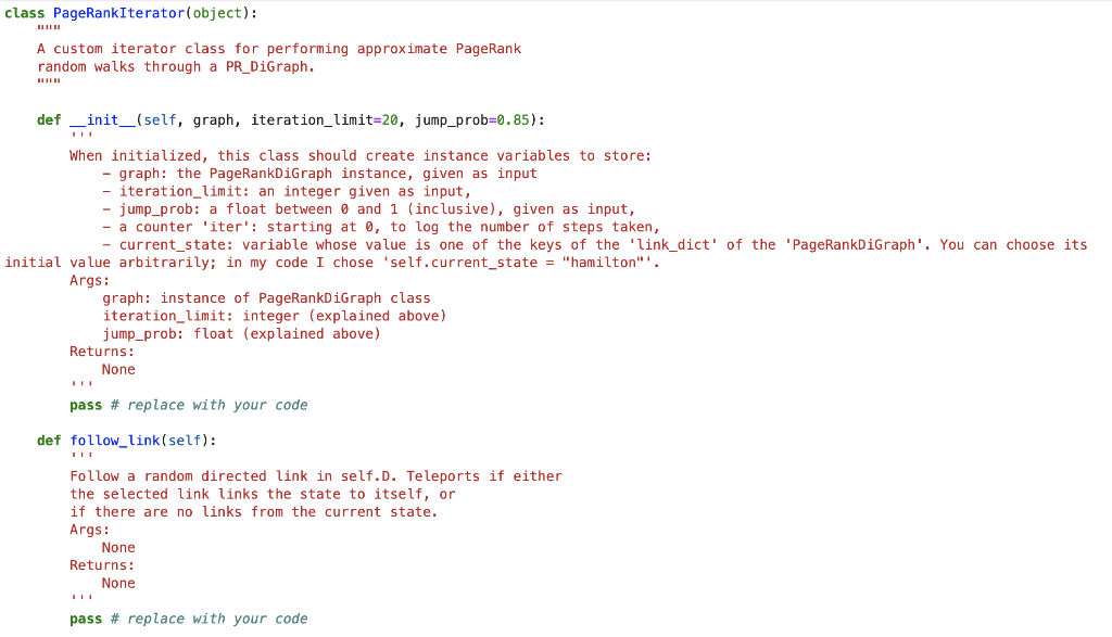 Python file -- Please fill in the code according to | Chegg.com