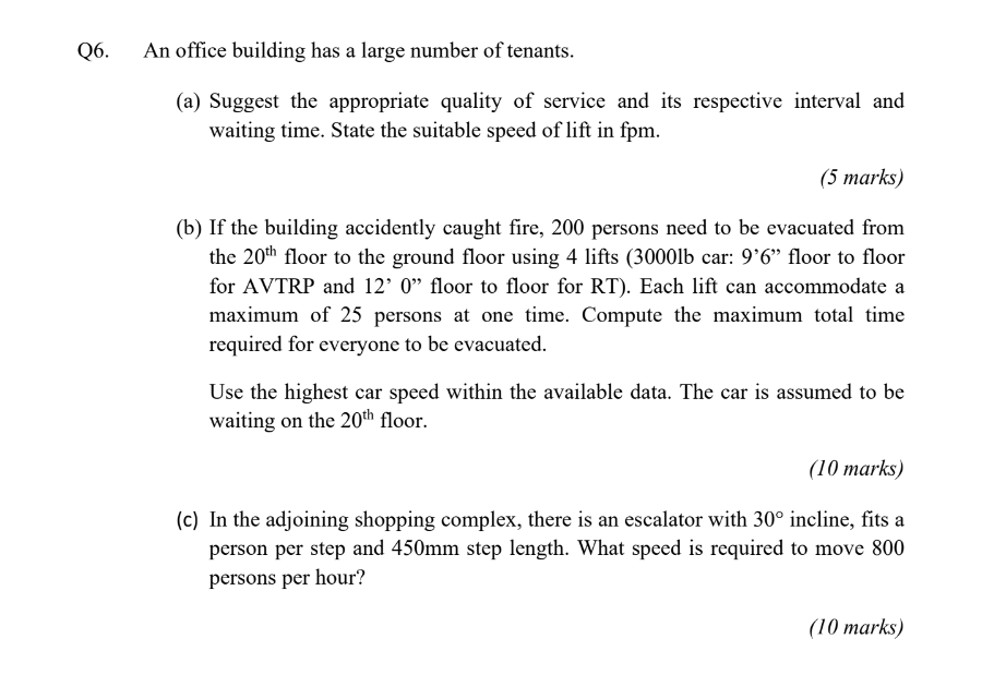 Solved An office building has a large number of tenants. (a) | Chegg.com