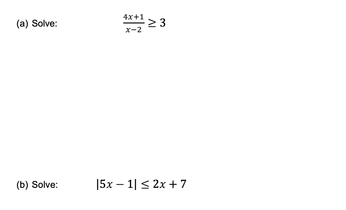 Solved 4x+1 (a) Solve: 23 X-2 (b) Solve: 15x – 11