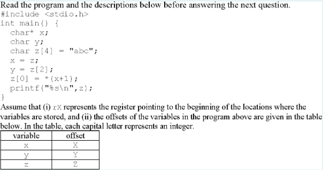 Solved Read the program and the descriptions below before | Chegg.com