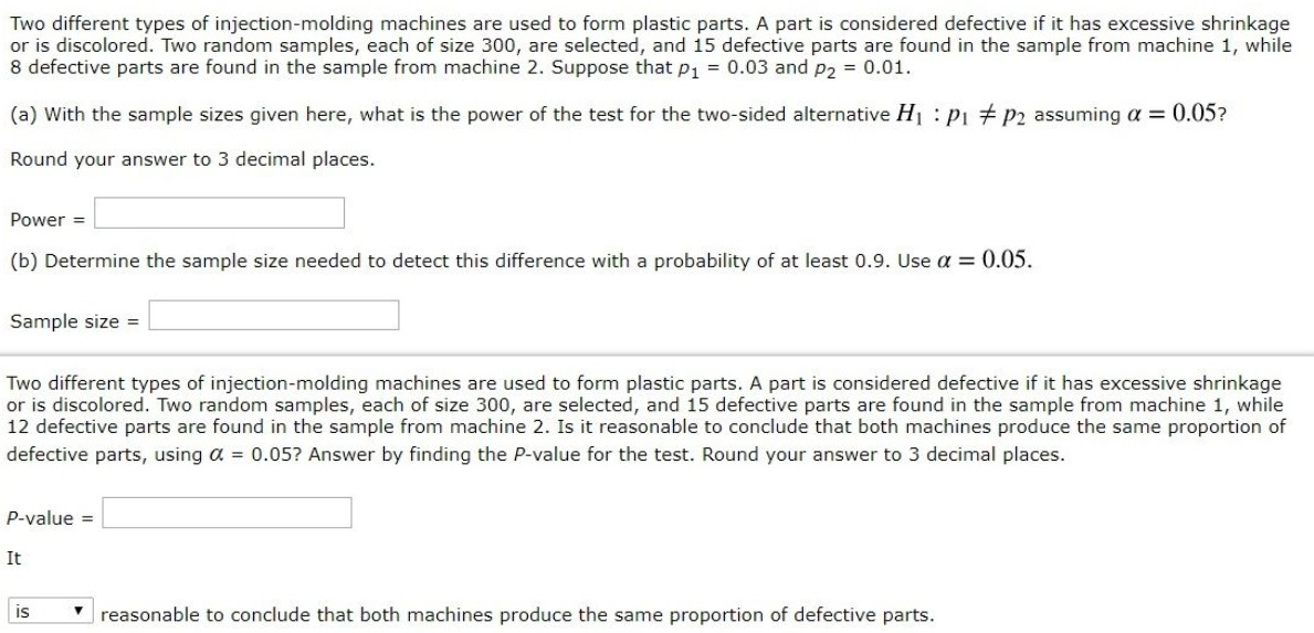 solved-two-different-types-of-injection-molding-machines-are-chegg