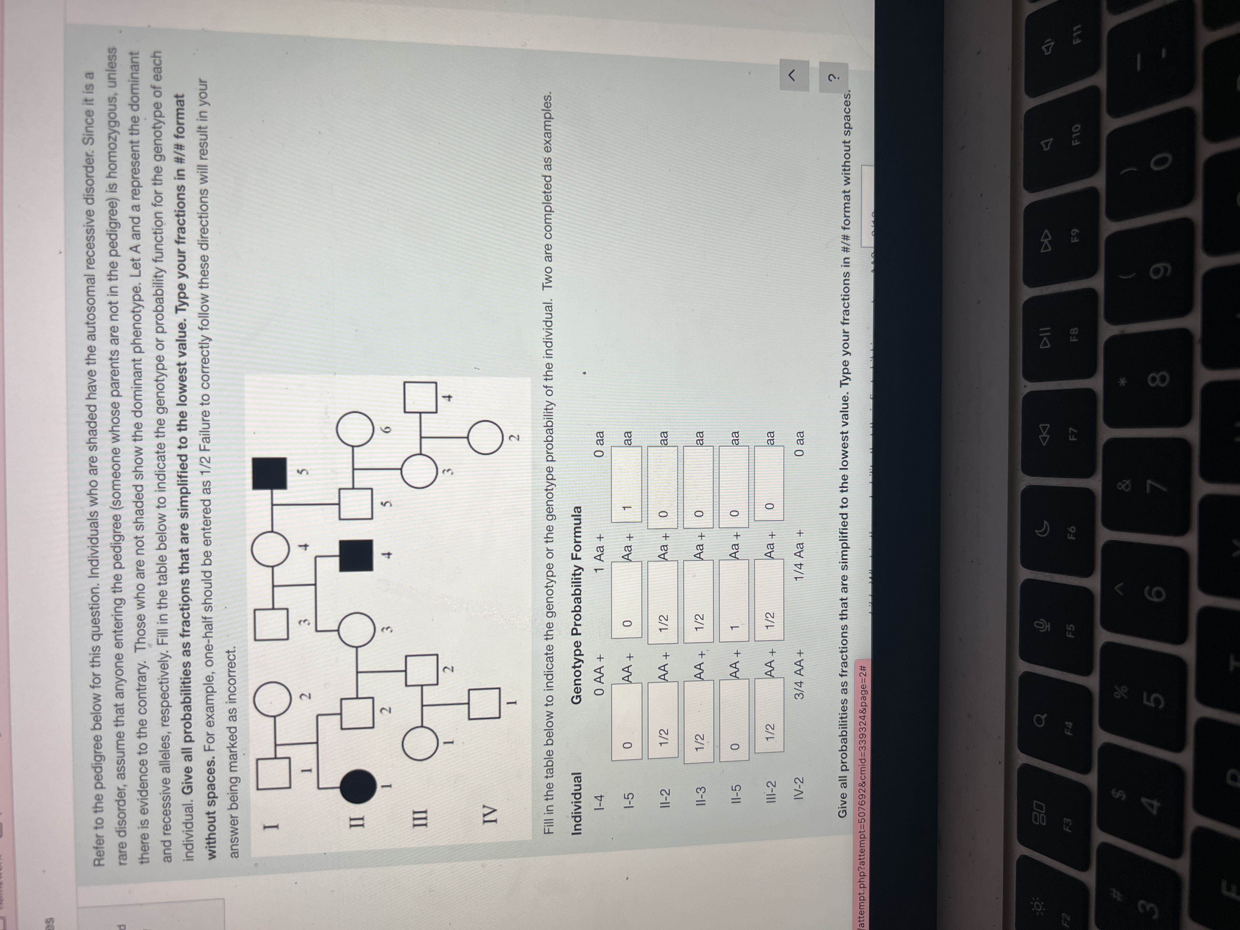 Solved Refer to the pedigree below for this question. | Chegg.com