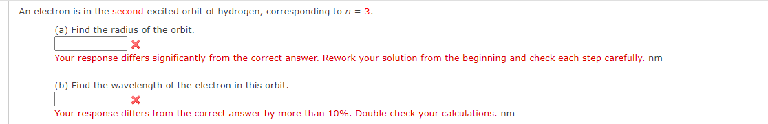 Solved An Electron Is In The Second Excited Orbit Of | Chegg.com
