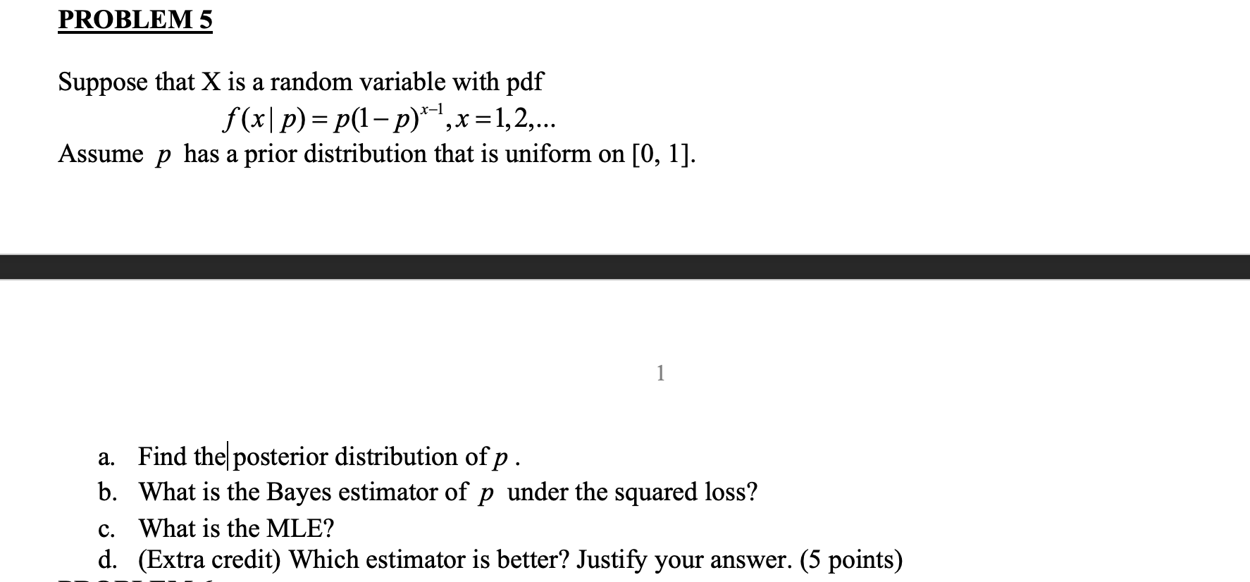 Solved PROBLEM 5 Suppose that X is a random variable with | Chegg.com