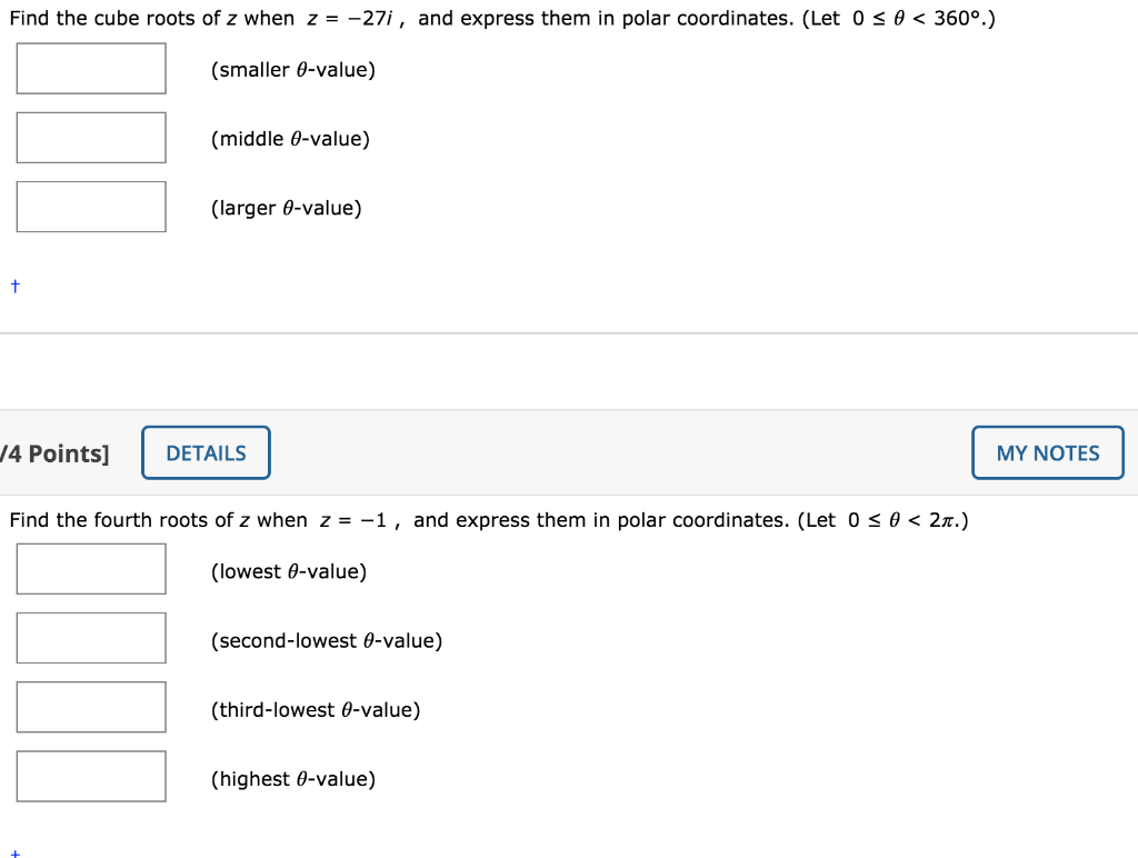 solved-find-the-cube-roots-of-z-when-z-27i-and-express-chegg