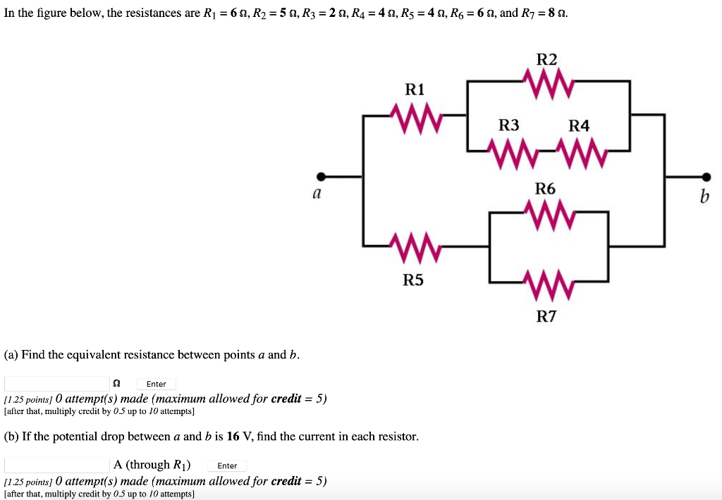 Solved In the figure below, the resistances are R1 = 6 n, R2 | Chegg.com