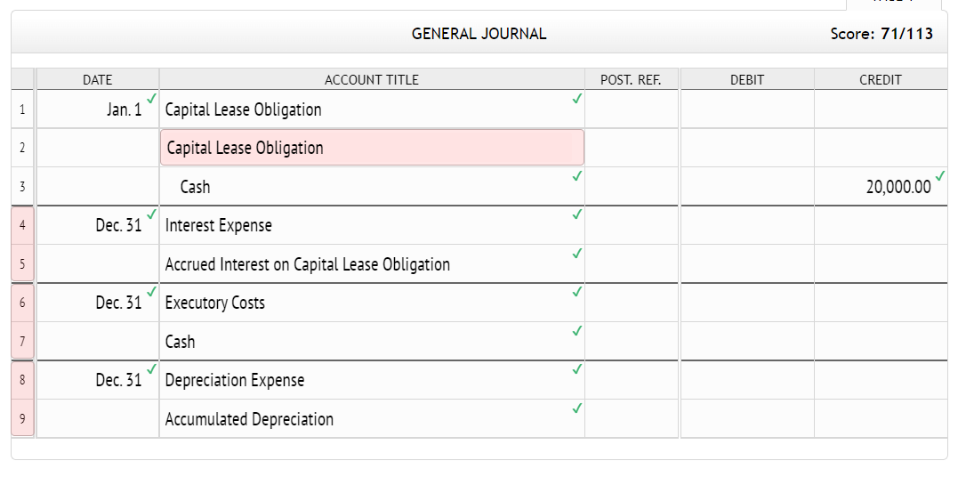 Solved Adden Company signs a lease agreement dated January