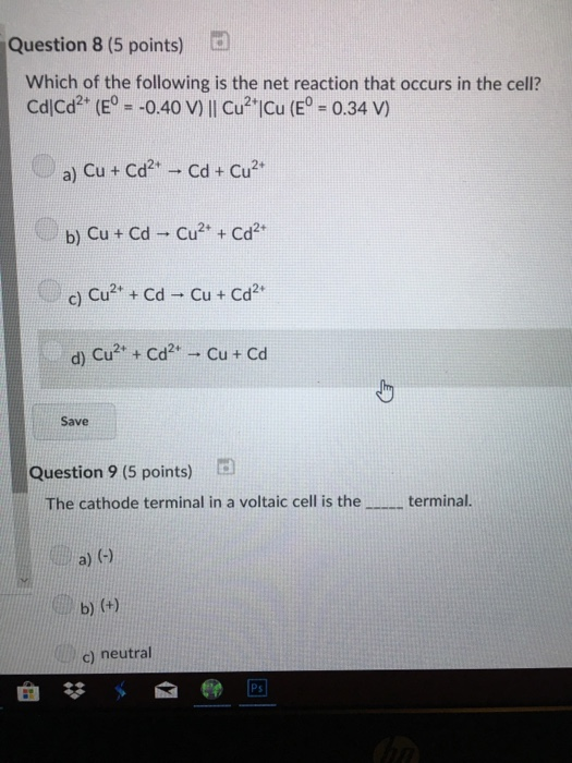 Solved G Question 8 (5 points) Which of the following is the | Chegg.com