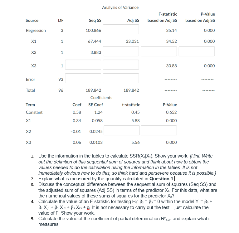 Use the information in the tables to calculate | Chegg.com