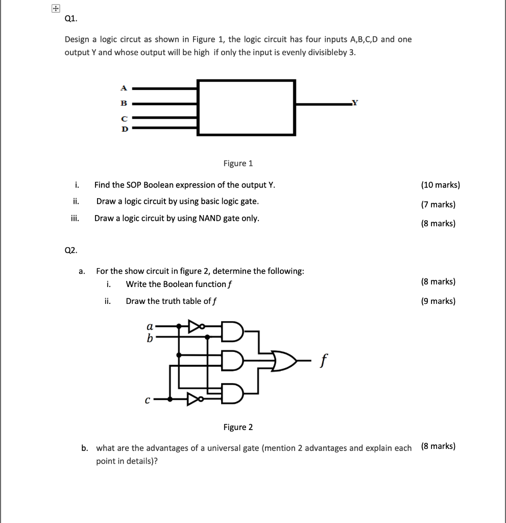 SOLVED: We have to design a boolean schematic for a garage door. Example  schematic:  For  each of the following outputs, design a boolean expression for the  schematic. â€¢ MOTOR UP (MUP)