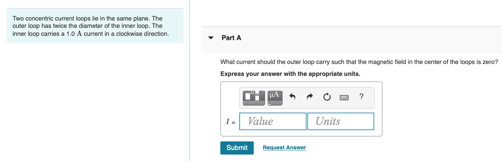 Solved Two concentric current loops lie in the same plane. | Chegg.com