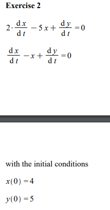 Solved Solve the following initial value problems by matrix | Chegg.com