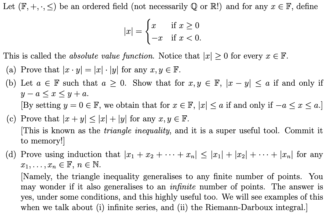 Solved ∣x∣={x−x if x≥0 if x