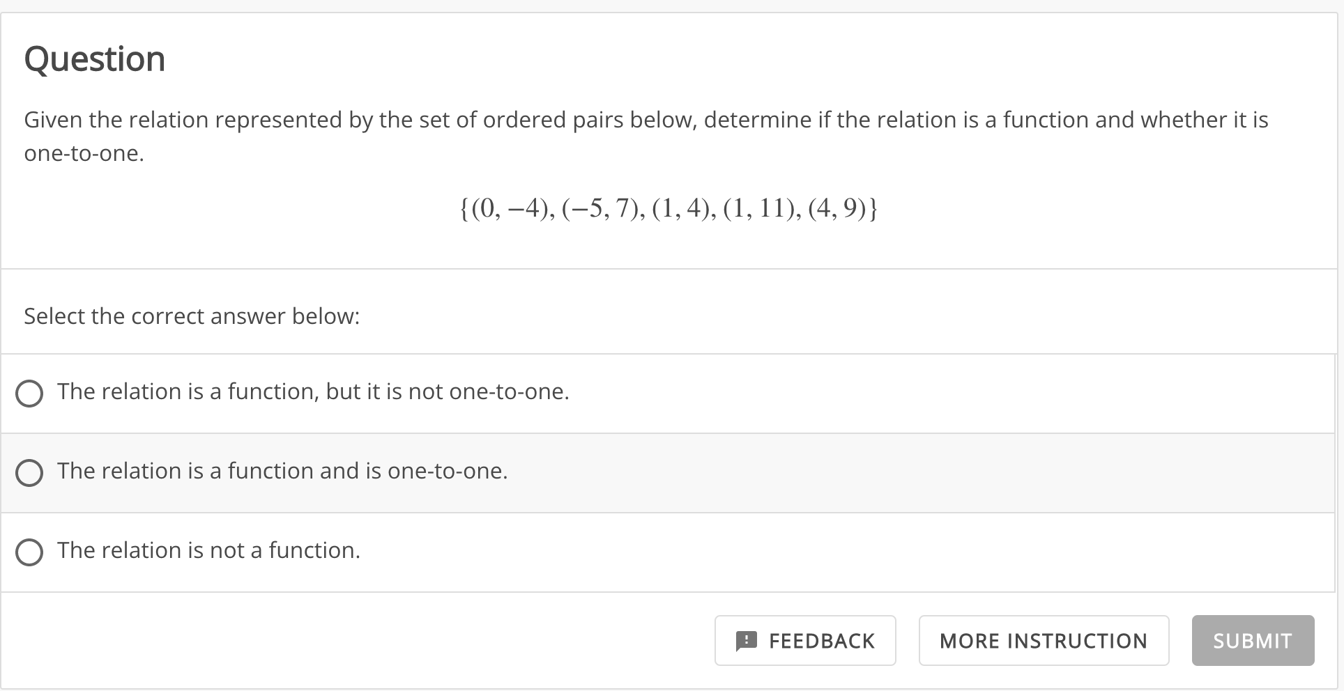 Solved Question Given the relation represented by the set of | Chegg.com