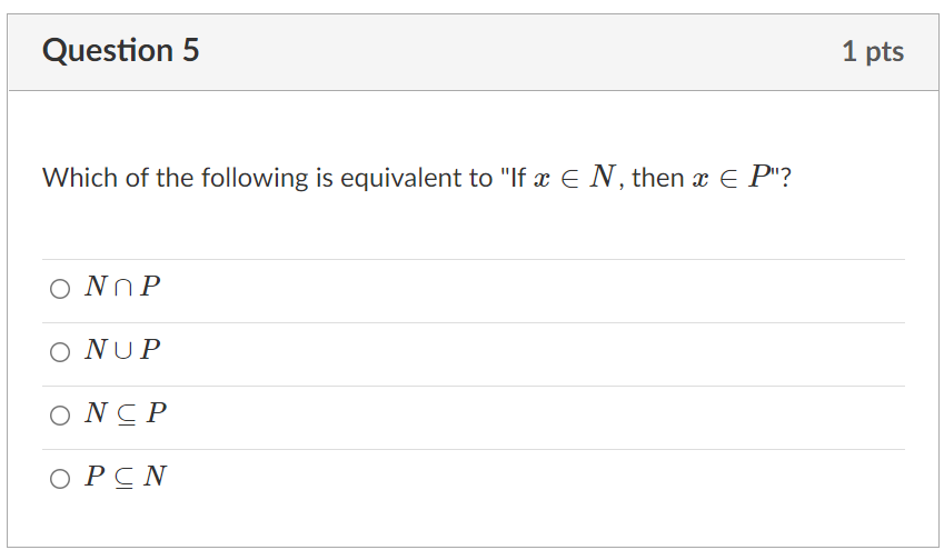 Solved D Question 1 1 pts Which of the following is | Chegg.com