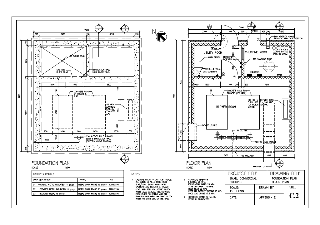 Based on the commercial drawings C1 - C5 including | Chegg.com