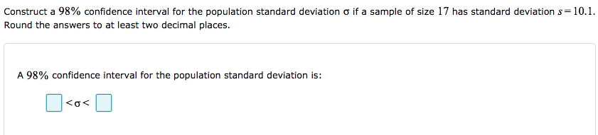 Solved Construct a 98% confidence interval for the | Chegg.com