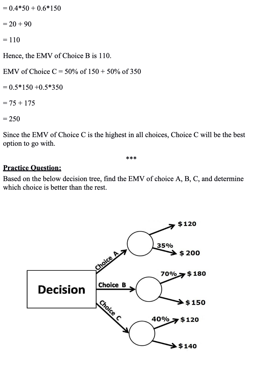 Solved Decision Tree Analysis You use decision tree analysis | Chegg.com