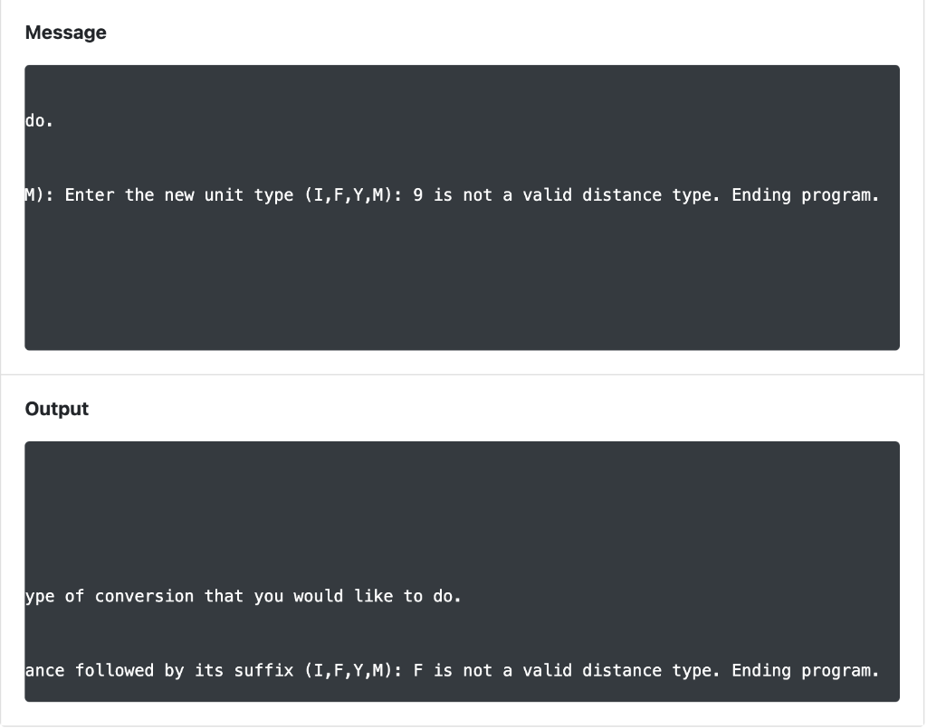 Solved \} // get the new distance type printf(