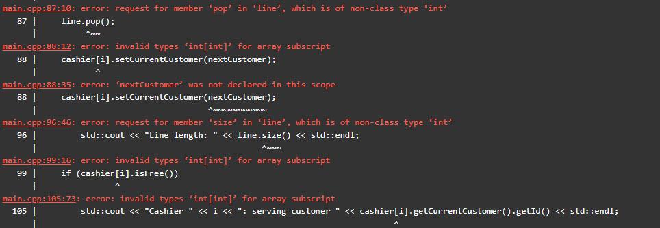 Solved I am working on a c++ program that simulates the | Chegg.com