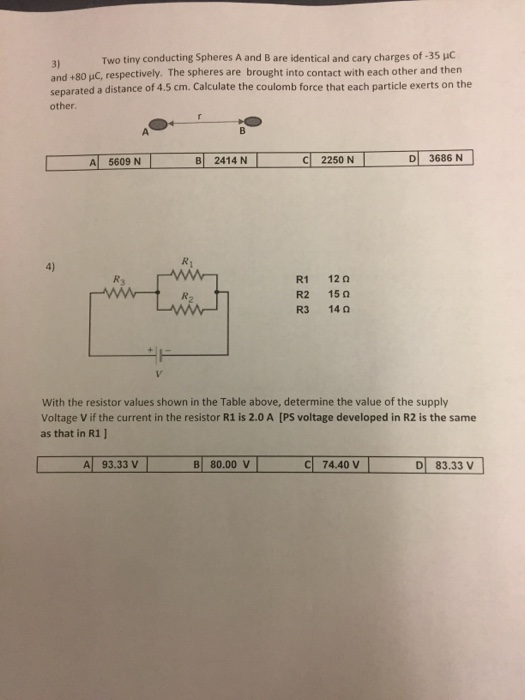 Solved Two Tiny Conducting Spheres A And B Are Identical And | Chegg.com