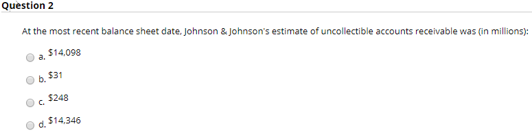 Solved JOHNSON & JOHNSON AND SUBSIDIARIES CONSOLIDATED | Chegg.com