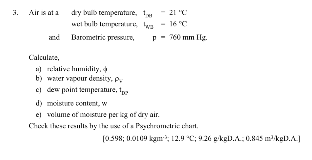 Bulb And Dry Bulb Calculation For Relative Humidity Chart