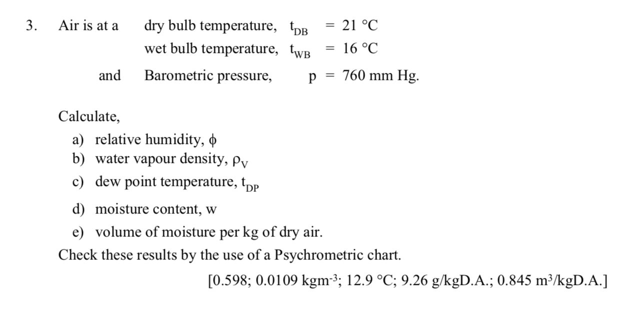 How To Get Bulb Temperature From Psychrometric Chart