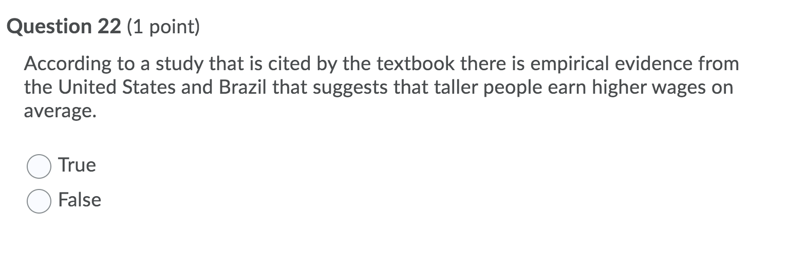 Solved Question 12 (1 Point) Sharecropping Is An Efficient | Chegg.com