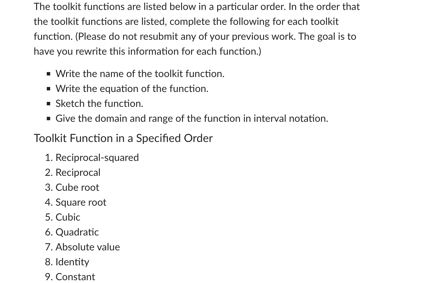 Solved The toolkit functions are listed below in a | Chegg.com