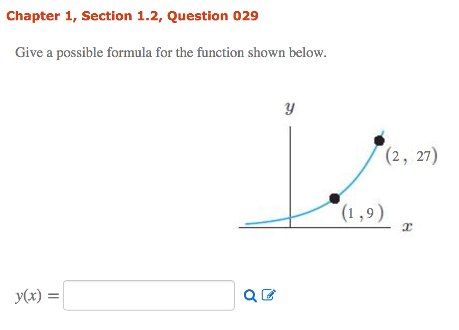 Solved Chapter 1, Section 1.2, Question 029 Give a possible | Chegg.com