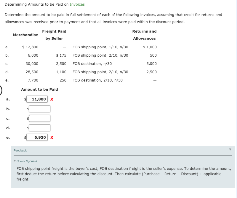 solved-determining-amounts-to-be-paid-on-invoices-determine-chegg