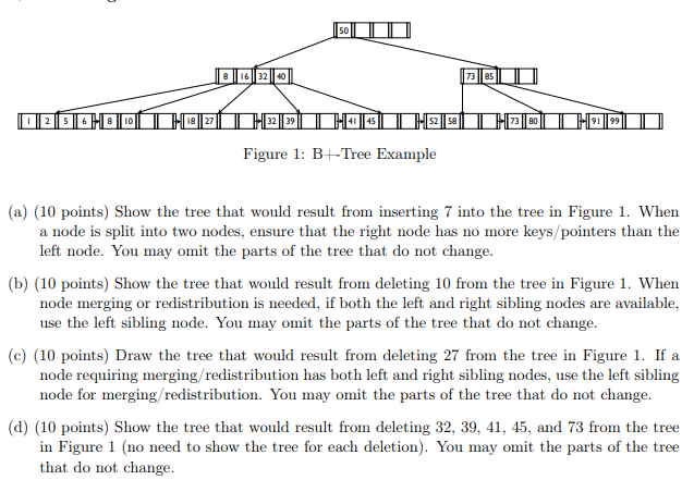 Solved (a) (10 points) Show the tree that would result from | Chegg.com