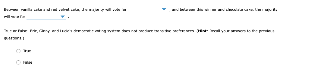 Solved 23. Understanding the Condorcet paradox Eric, Ginny, | Chegg.com